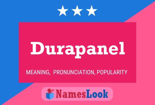 Durapanel Name Poster