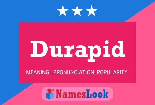 Durapid Name Poster