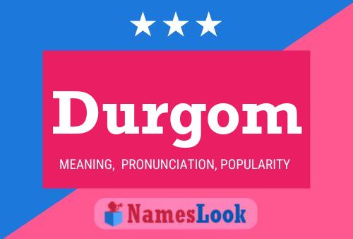 Durgom Name Poster