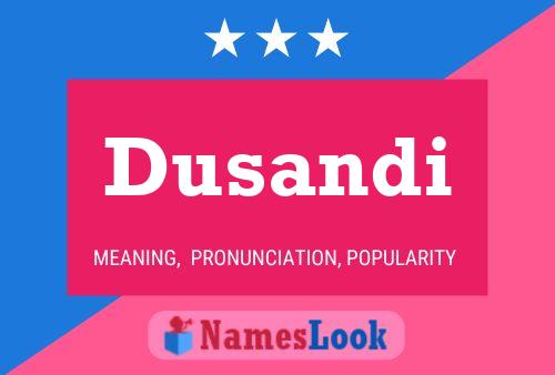 Dusandi Name Poster