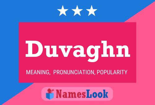 Duvaghn Name Poster