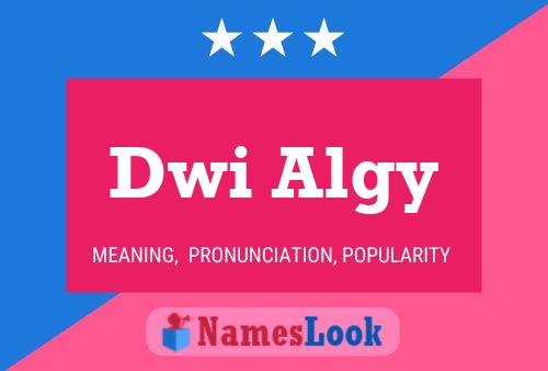 Dwi Algy Name Poster