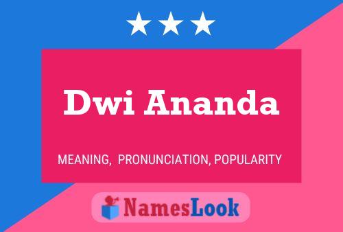 Dwi Ananda Name Poster