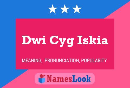 Dwi Cyg Iskia Name Poster