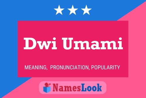 Dwi Umami Name Poster