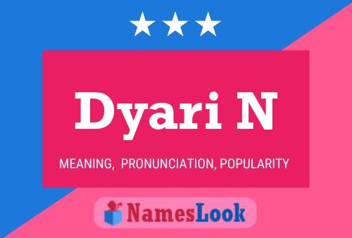 Dyari N Name Poster