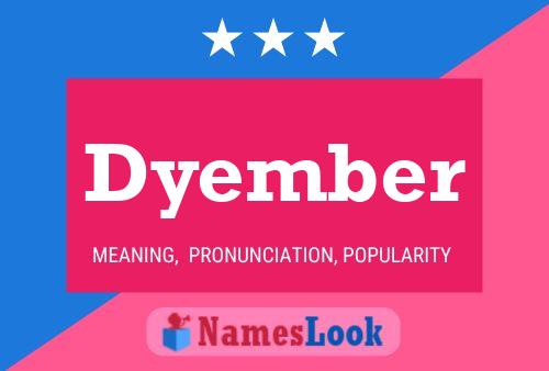 Dyember Name Poster