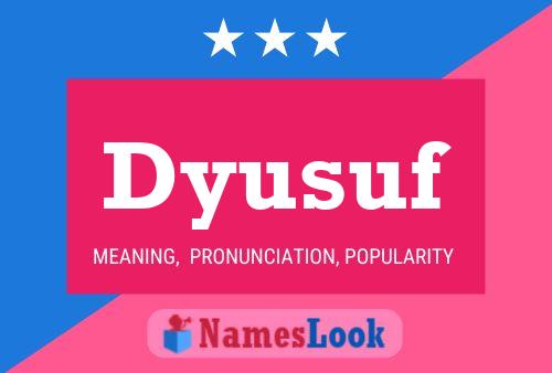 Dyusuf Name Poster