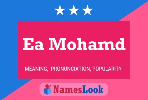 Ea Mohamd Name Poster