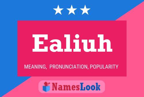 Ealiuh Name Poster