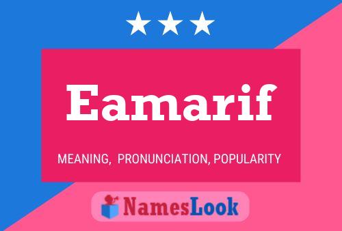 Eamarif Name Poster