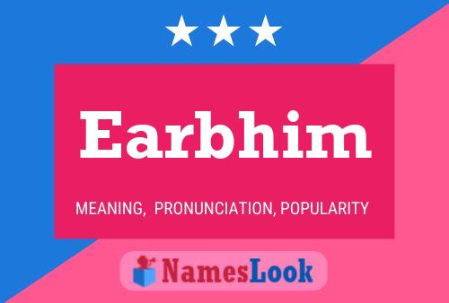 Earbhim Name Poster