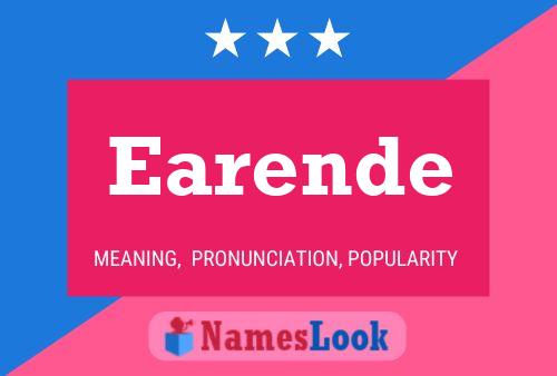 Earende Name Poster