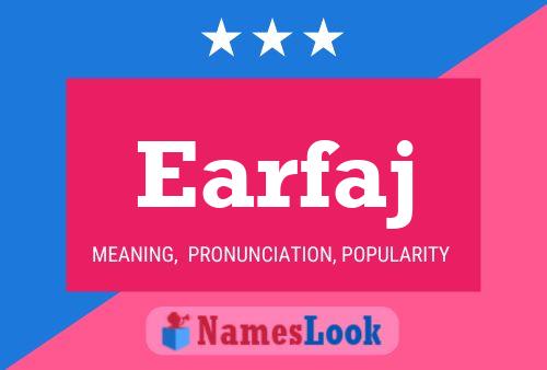 Earfaj Name Poster