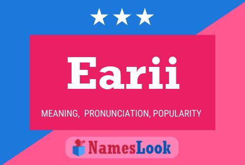 Earii Name Poster