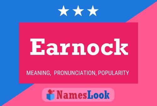 Earnock Name Poster