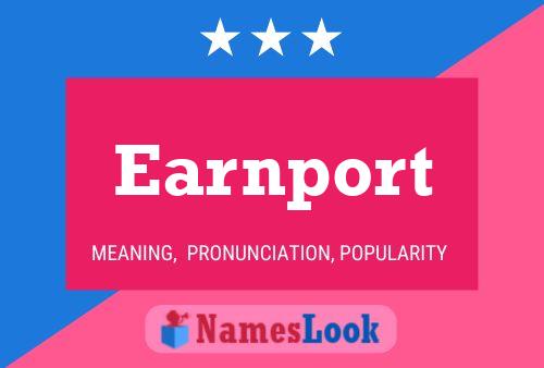 Earnport Name Poster