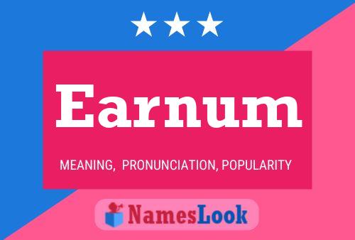 Earnum Name Poster