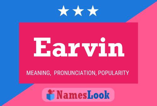 Earvin Name Poster