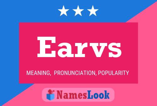 Earvs Name Poster