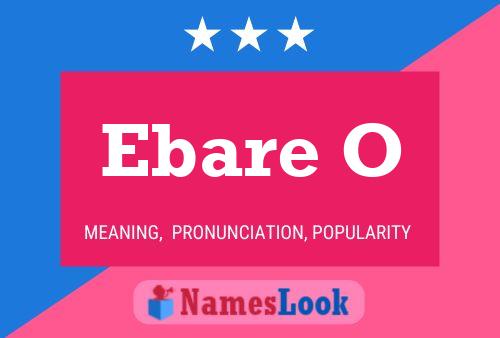 Ebare O Name Poster