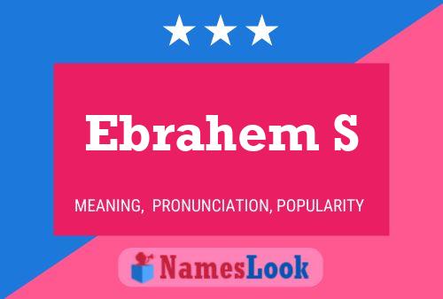 Ebrahem S Name Poster