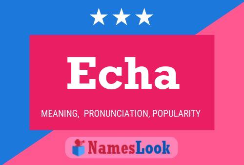 Echa Name Poster