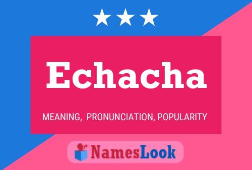 Echacha Name Poster