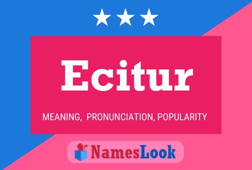 Ecitur Name Poster