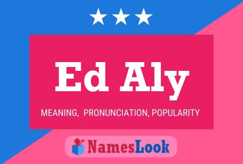 Ed Aly Name Poster