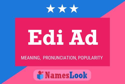 Edi Ad Name Poster