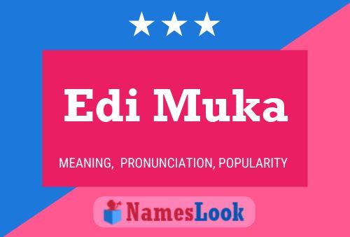 Edi Muka Name Poster