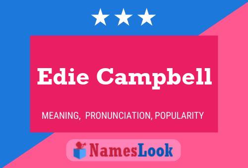 Edie Campbell Name Poster