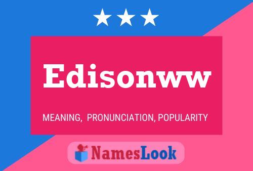 Edisonww Name Poster