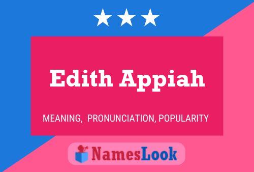 Edith Appiah Name Poster