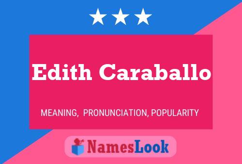 Edith Caraballo Name Poster