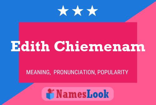 Edith Chiemenam Name Poster