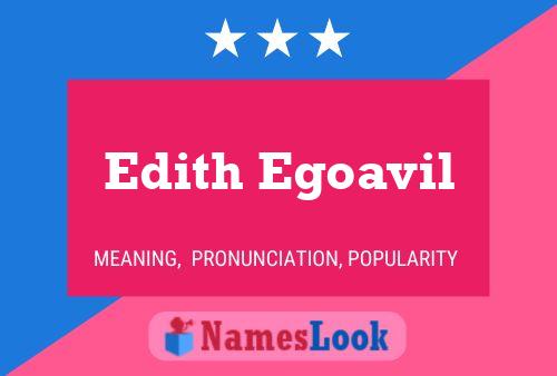 Edith Egoavil Name Poster