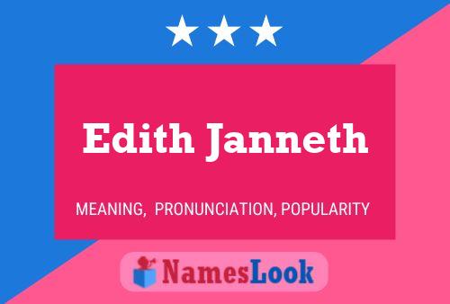 Edith Janneth Name Poster