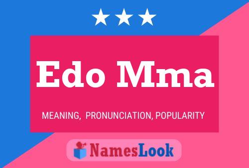 Edo Mma Name Poster