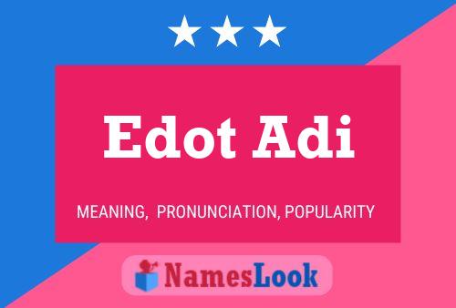 Edot Adi Name Poster