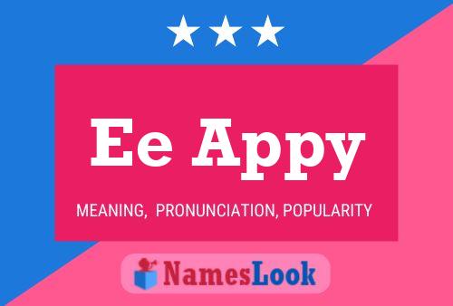 Ee Appy Name Poster