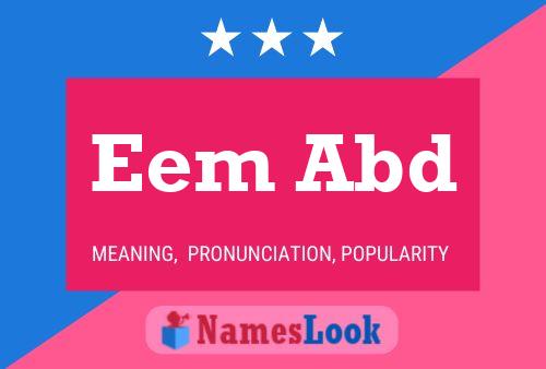 Eem Abd Name Poster