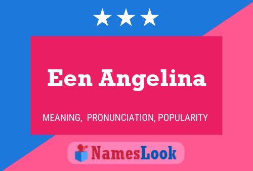 Een Angelina Name Poster