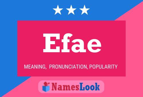 Efae Name Poster