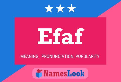 Efaf Name Poster