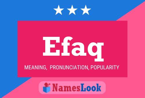 Efaq Name Poster