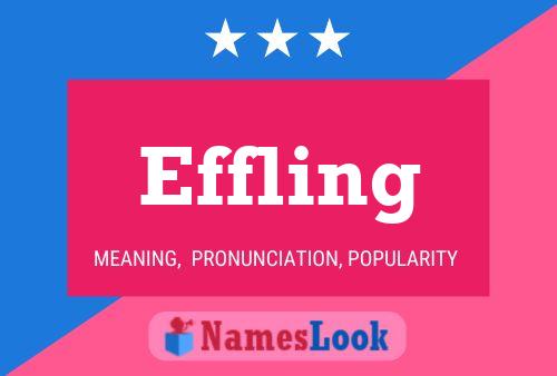 Effling Name Poster