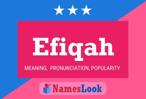 Efiqah Name Poster