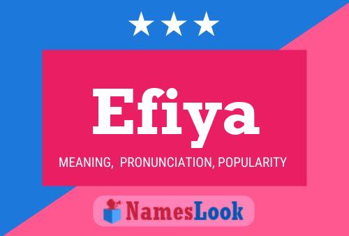 Efiya Name Poster